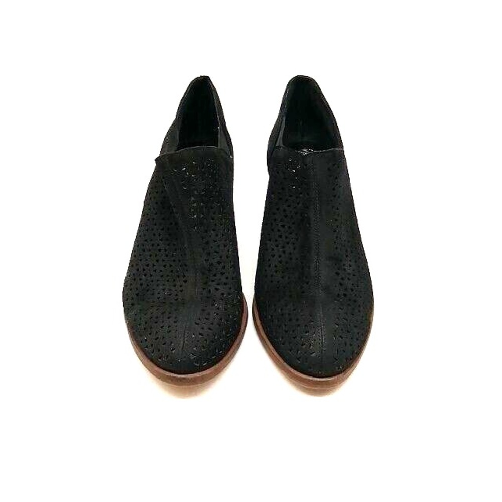 Vince‎ Camuto Shoes Womens Loafer Derindia Black Suede Perforated Stretch 7.5